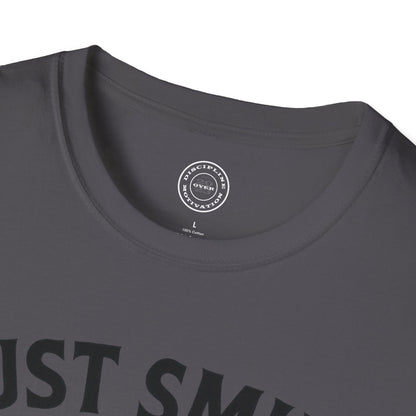 Halloween Green Skull Just Smile and Lift Heavy Pump Cover Up T-Shirt | Motivational Gym & Weightlifting Apparel - Discipline Over Motivation 24/7