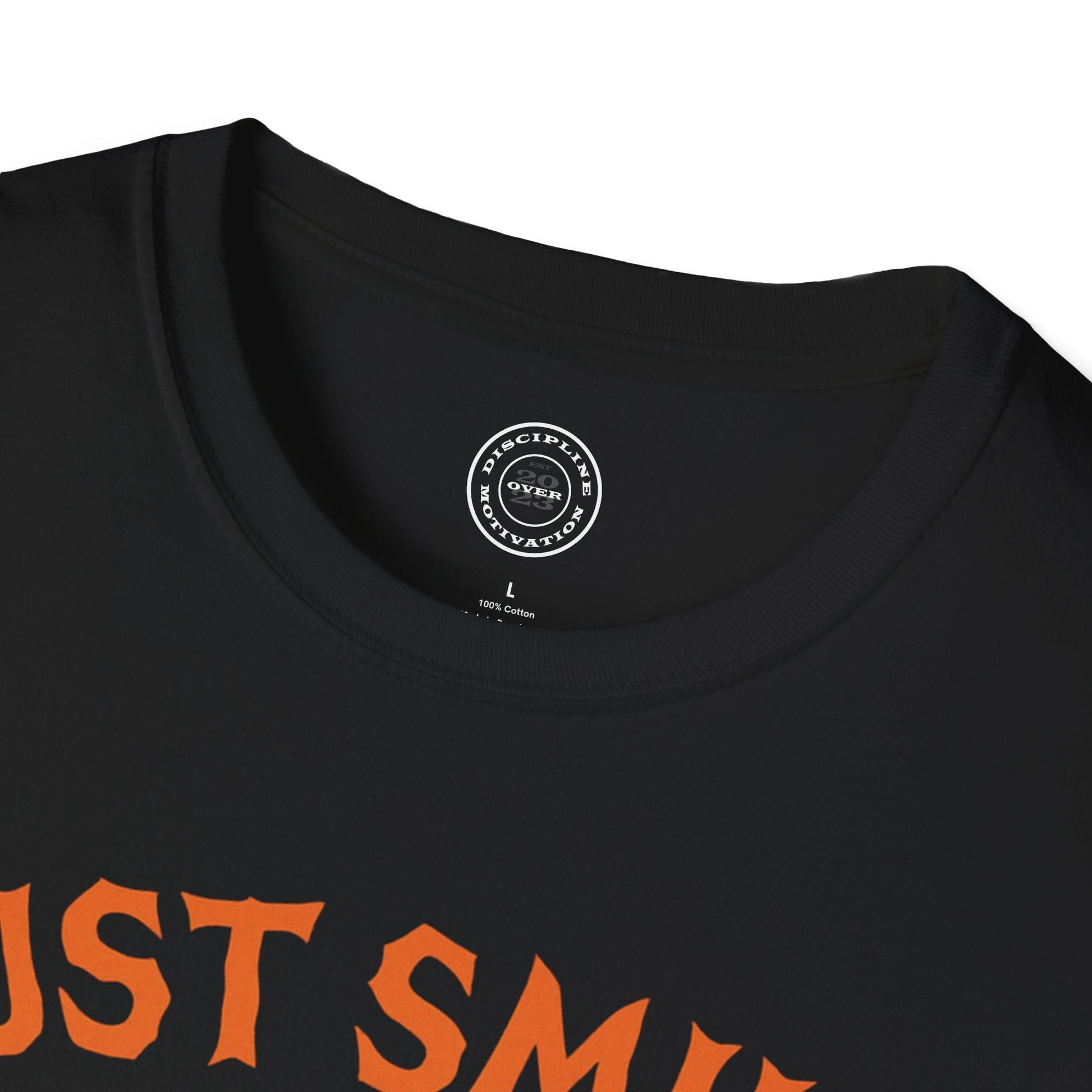 Halloween Orange Jack O Lantern Just Smile and Lift Heavy Pump Cover Up T-Shirt | Motivational Gym & Weightlifting Apparel - Discipline Over Motivation 24/7