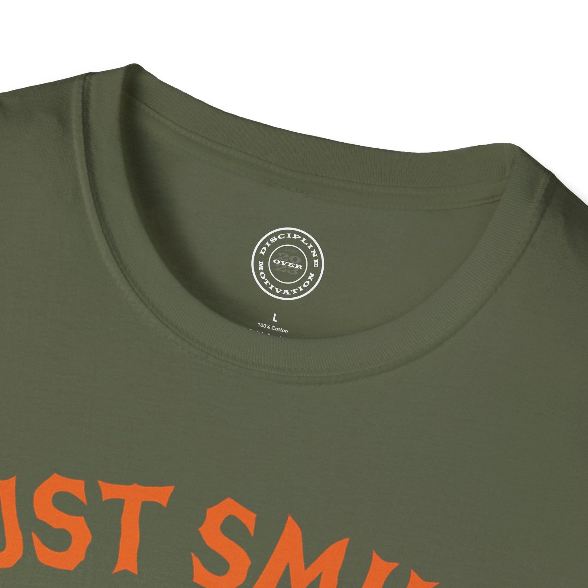 Halloween Orange Jack O Lantern Just Smile and Lift Heavy Pump Cover Up T-Shirt | Motivational Gym & Weightlifting Apparel - Discipline Over Motivation 24/7