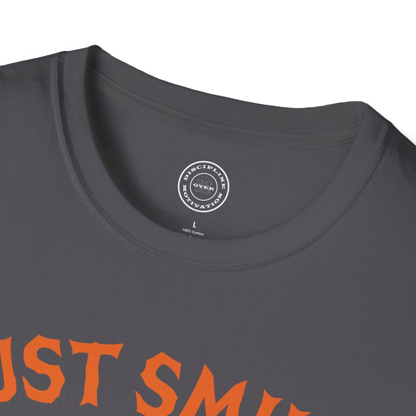 Halloween Orange Jack O Lantern Just Smile and Lift Heavy Pump Cover Up T-Shirt | Motivational Gym & Weightlifting Apparel - Discipline Over Motivation 24/7