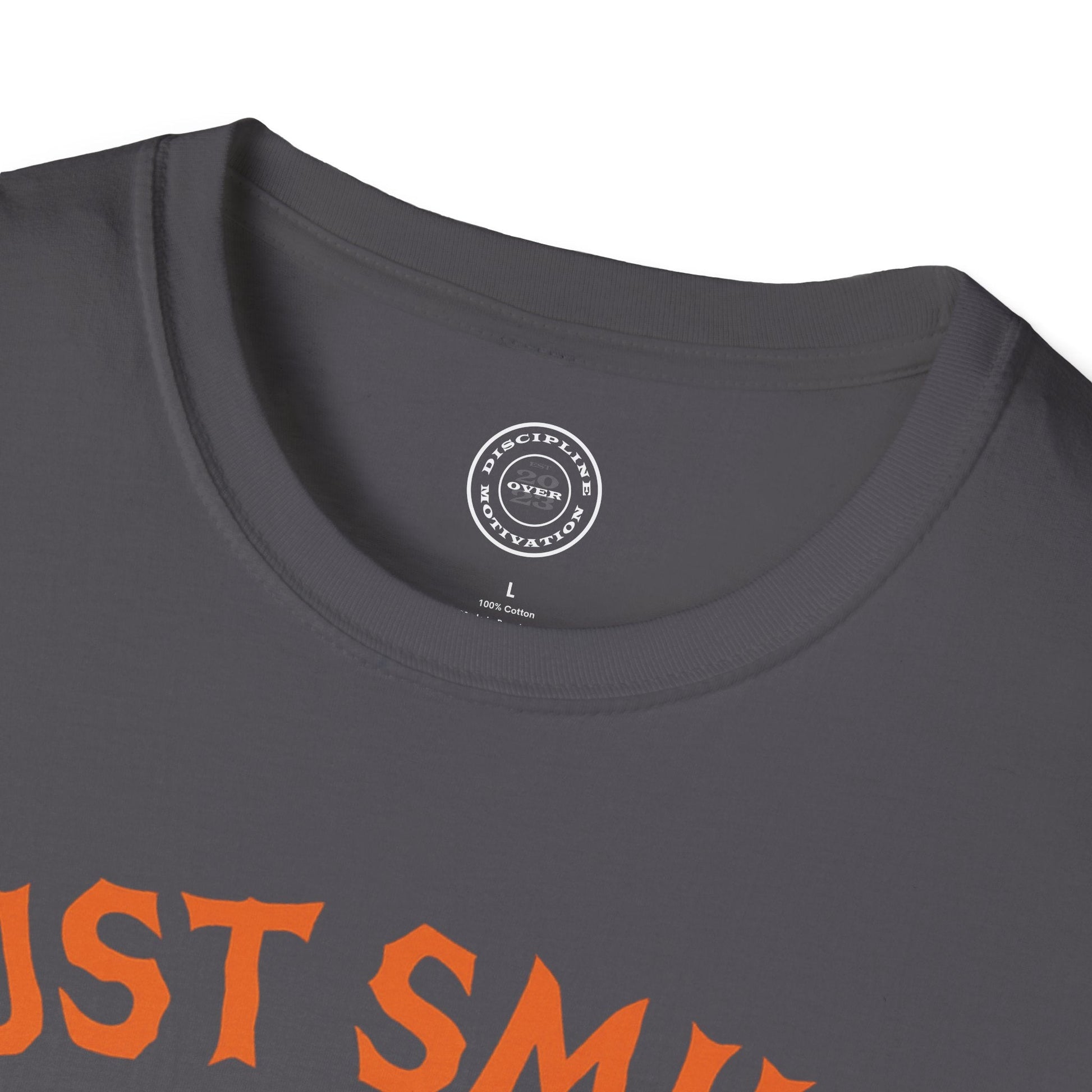 Halloween Orange Jack O Lantern Just Smile and Lift Heavy Pump Cover Up T-Shirt | Motivational Gym & Weightlifting Apparel - Discipline Over Motivation 24/7