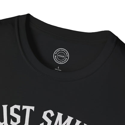 Halloween Spooky Werewolf Just Smile and Lift Heavy Pump Cover Up T-Shirt | Motivational Gym & Weightlifting Apparel - Discipline Over Motivation 24/7