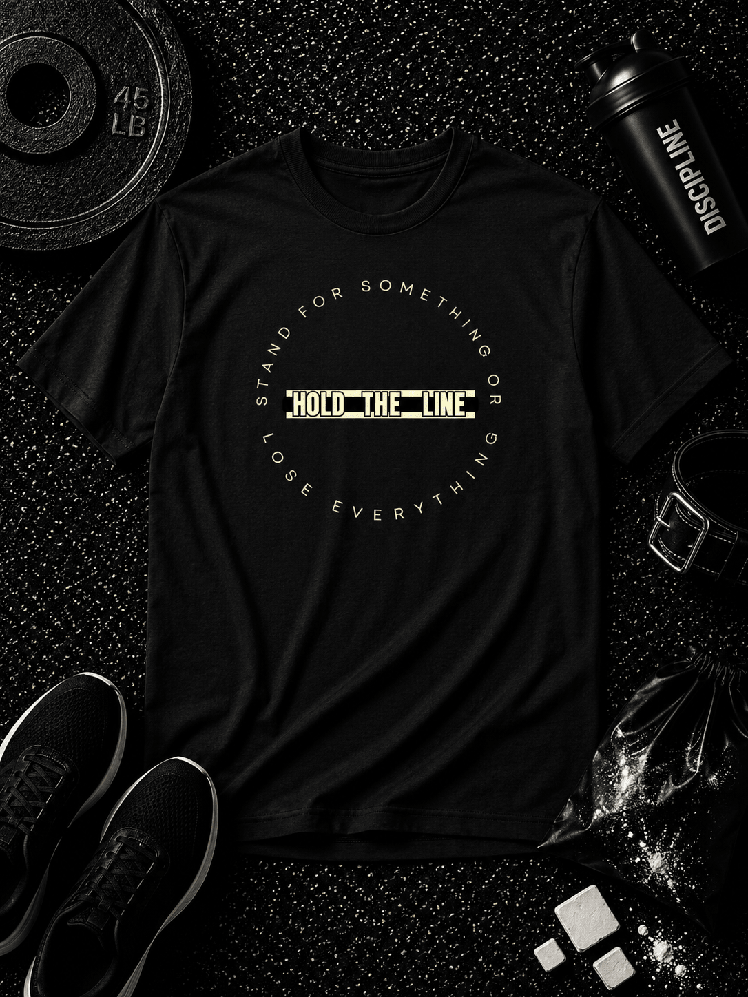 Hold The Line 4th of July Edition Tee - Discipline Over Motivation 24/7