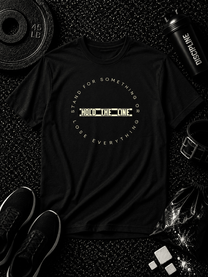 Hold The Line 4th of July Edition Tee - Discipline Over Motivation 24/7