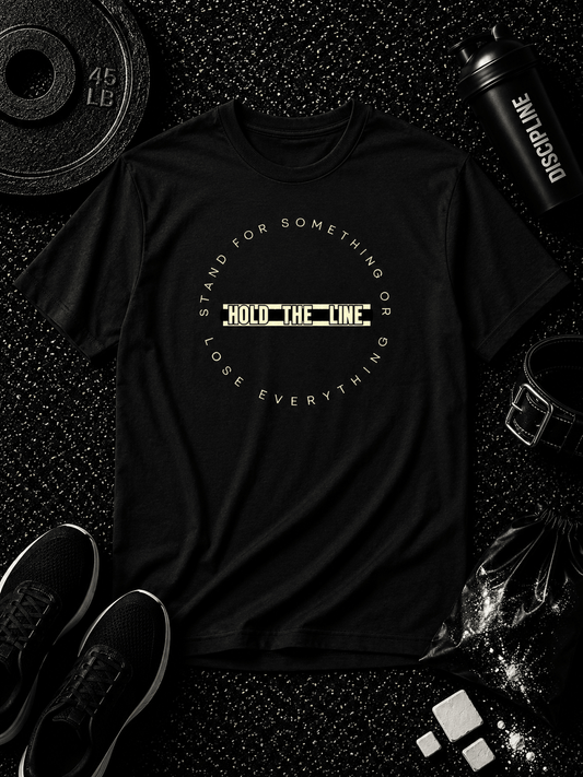 Hold The Line 4th of July Edition Tee - Discipline Over Motivation 24/7