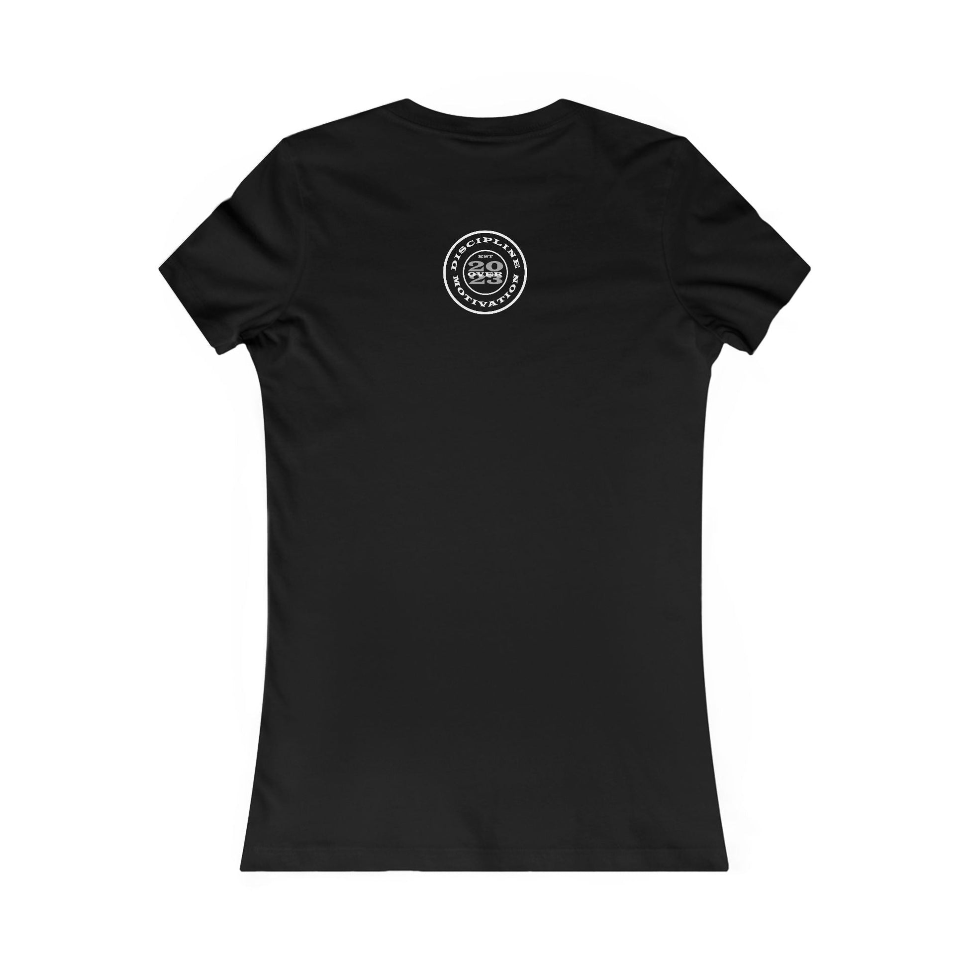 Hold The Line American Flag Women's Favorite Tee - Discipline Over Motivation 24/7