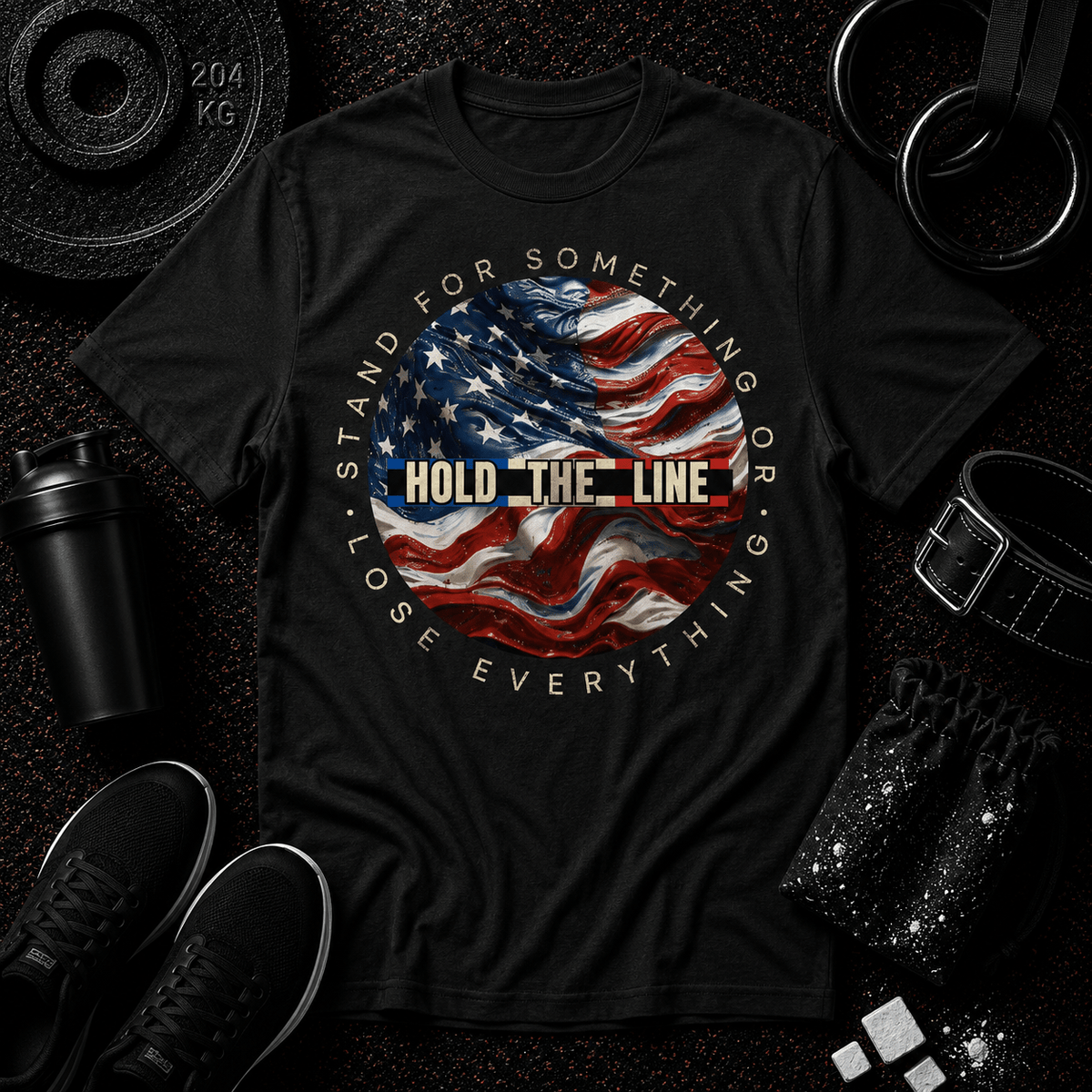 HOLD THE LINE — AMERICAN PATRIOT EDITION - Discipline Over Motivation 24/7
