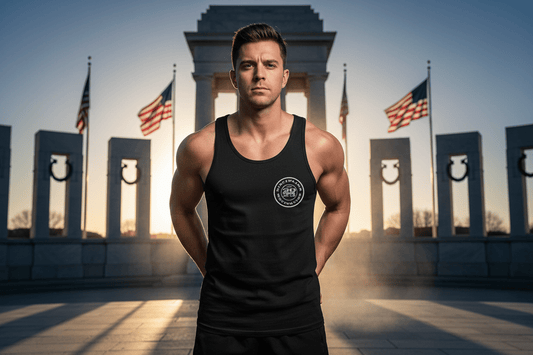 HOLD THE LINE TANK TOP - Discipline Over Motivation 24/7