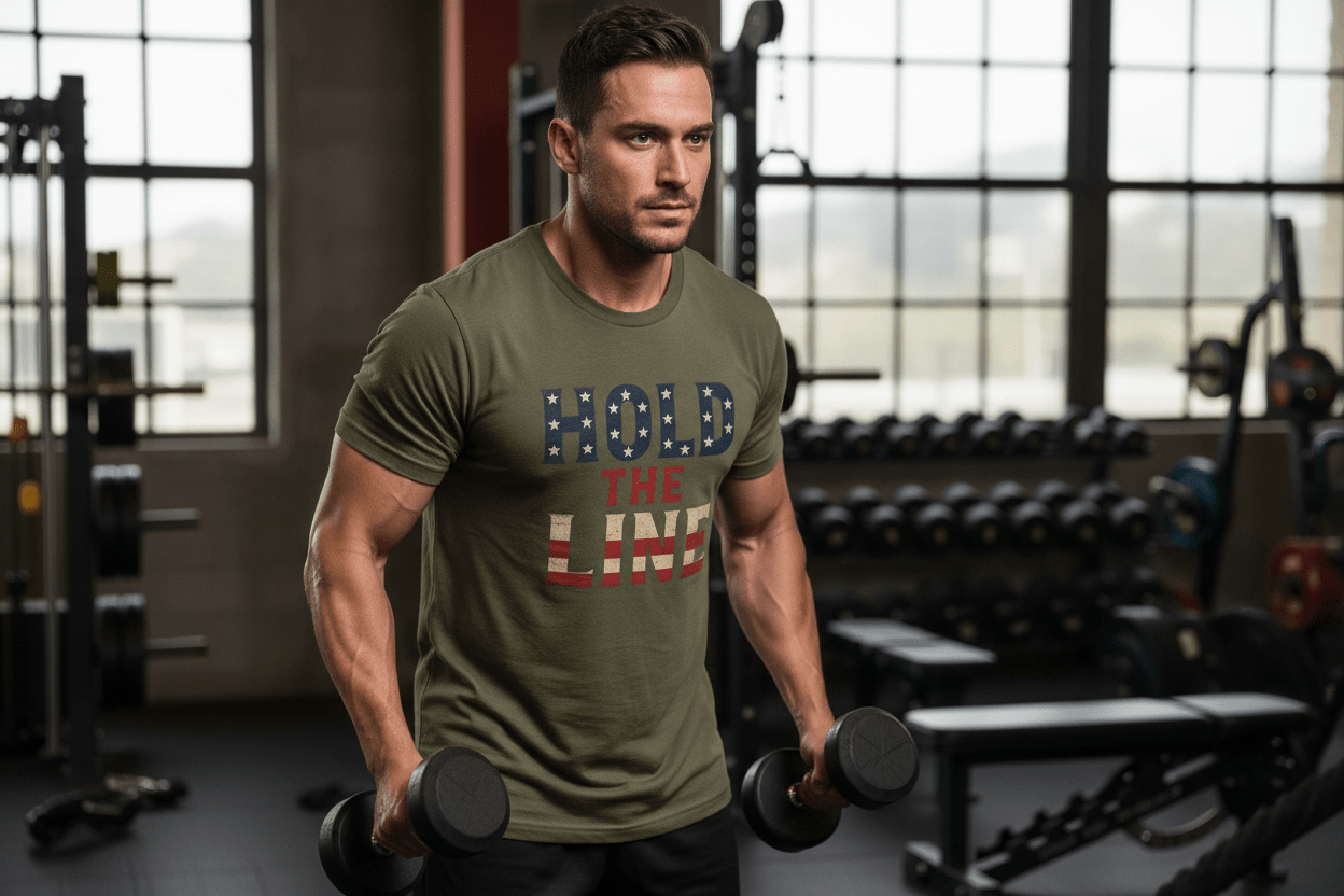 🛡️Hold The Line Tee - Discipline Over Motivation 24/7