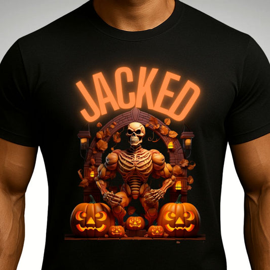 🧛‍♂️ Jacked Halloween T-Shirt – Limited Spooky Season Drop - Discipline Over Motivation 24/7