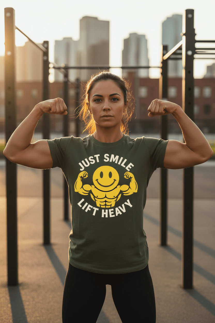 Jacked Just Smile Tee - Discipline Over Motivation 24/7