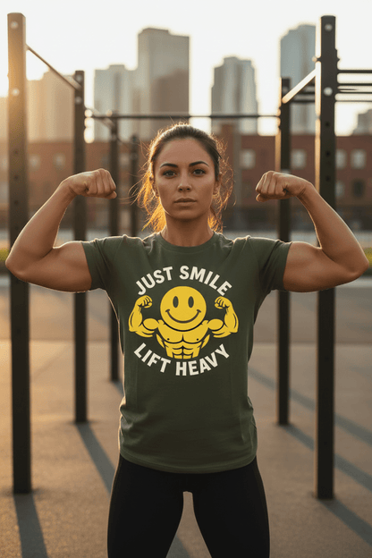 Jacked Just Smile Tee - Discipline Over Motivation 24/7
