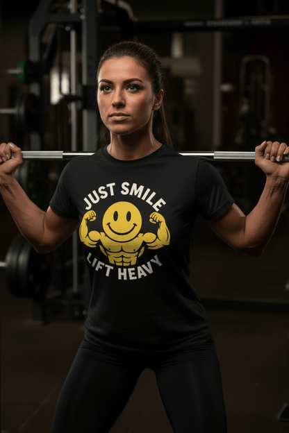 Jacked Just Smile Tee - Discipline Over Motivation 24/7
