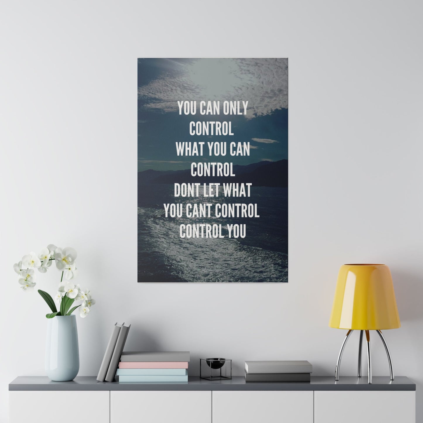 Jalisco Mountains Meet Water Motivational Art | Inspirational Quote | Wall Decor | Print Options - Discipline Over Motivation 247