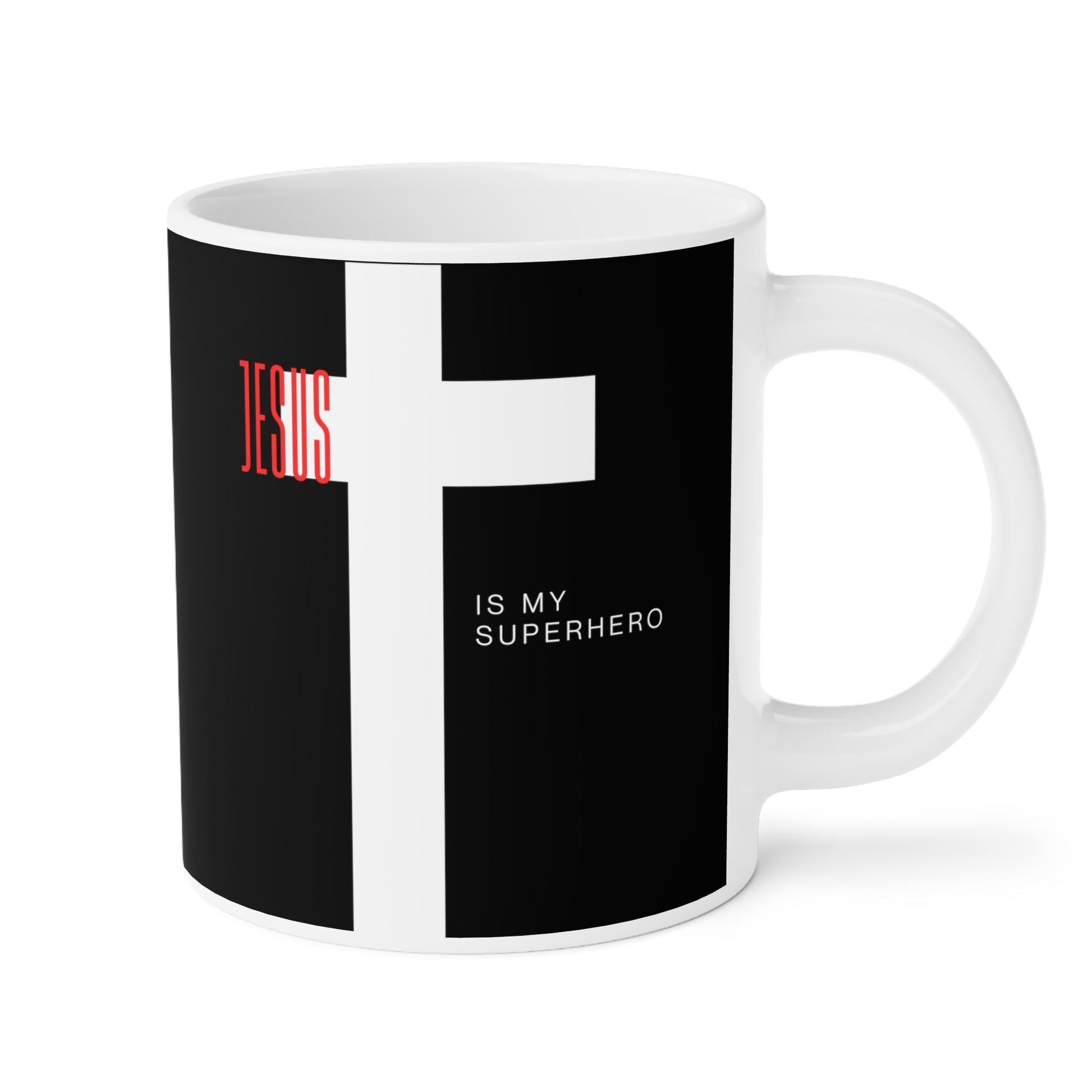 Jesus is My Superhero Mug - Discipline Over Motivation 247