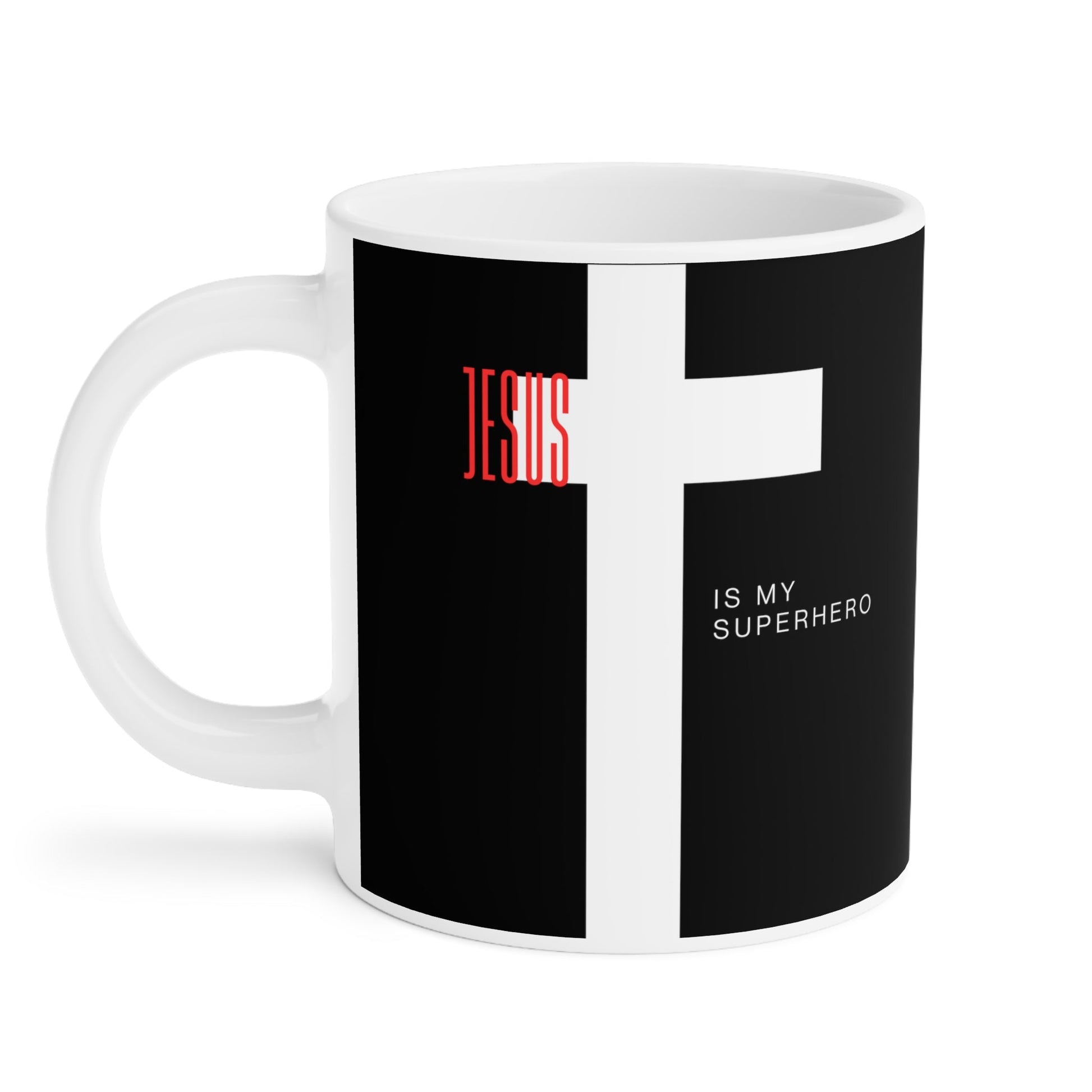 Jesus is My Superhero Mug - Discipline Over Motivation 247