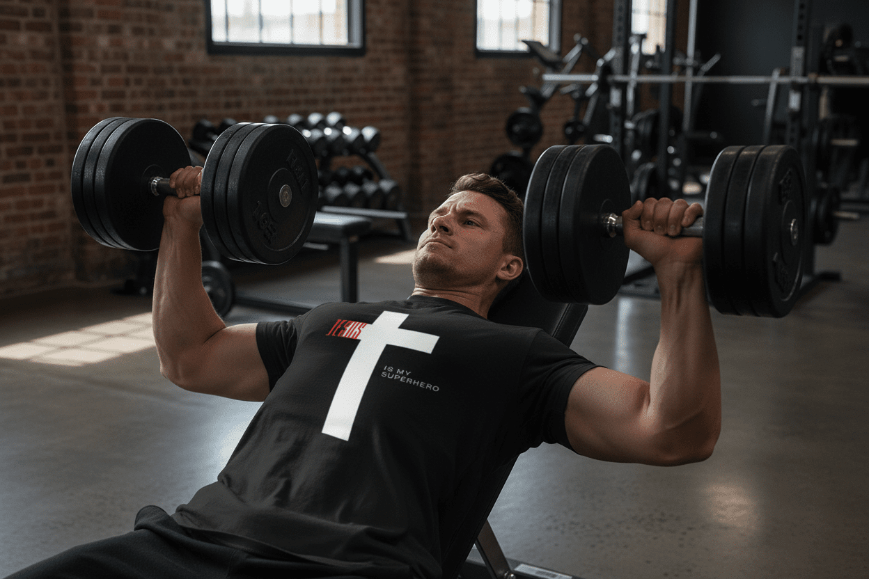 Jesus Is My Superhero Tee - Discipline Over Motivation 24/7