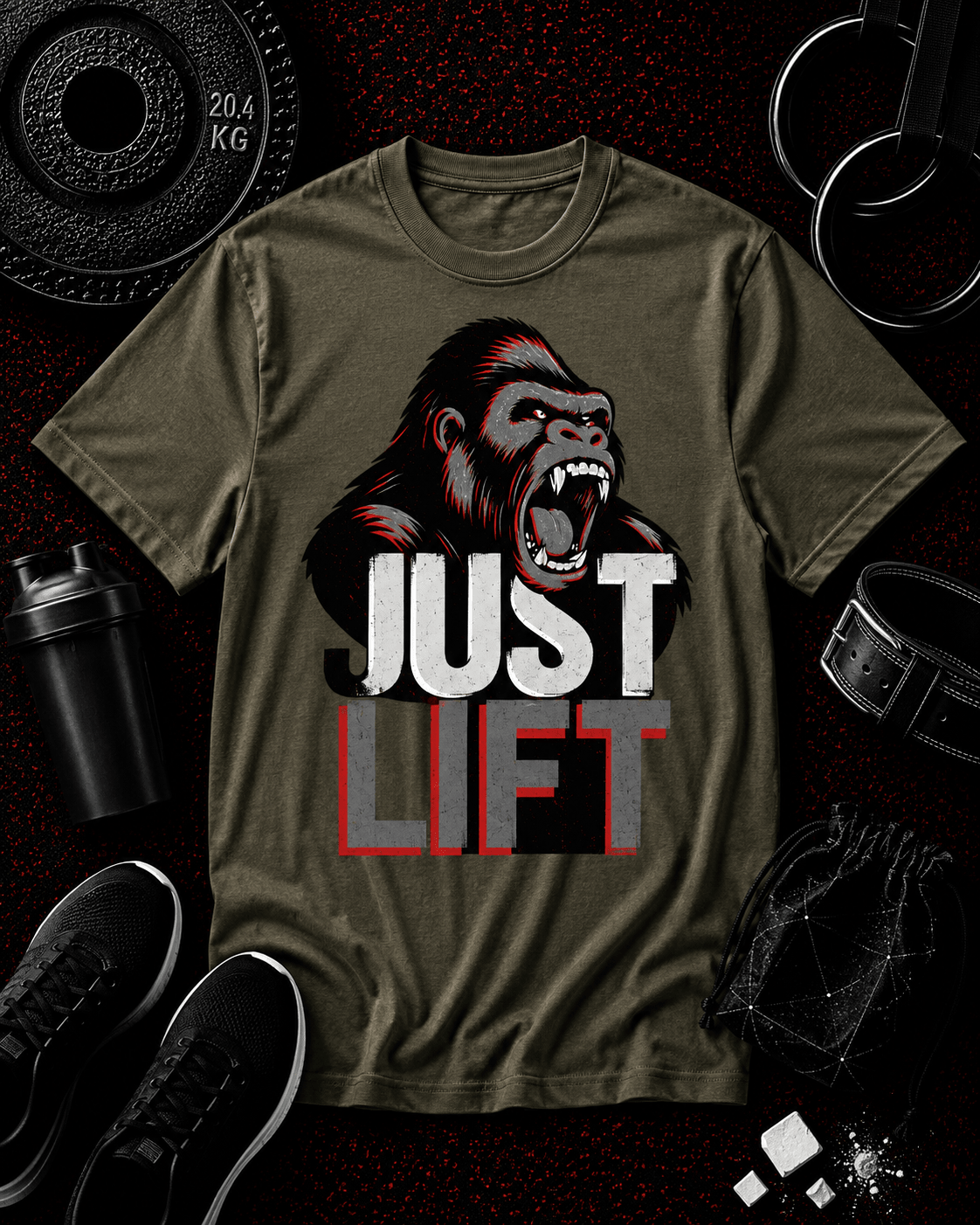 JUST LIFT — GREY FACE EDITION - Discipline Over Motivation 24/7