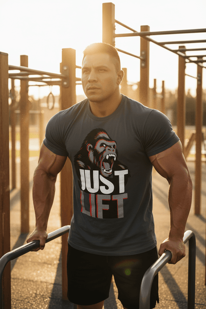 JUST LIFT — GREY FACE EDITION - Discipline Over Motivation 24/7