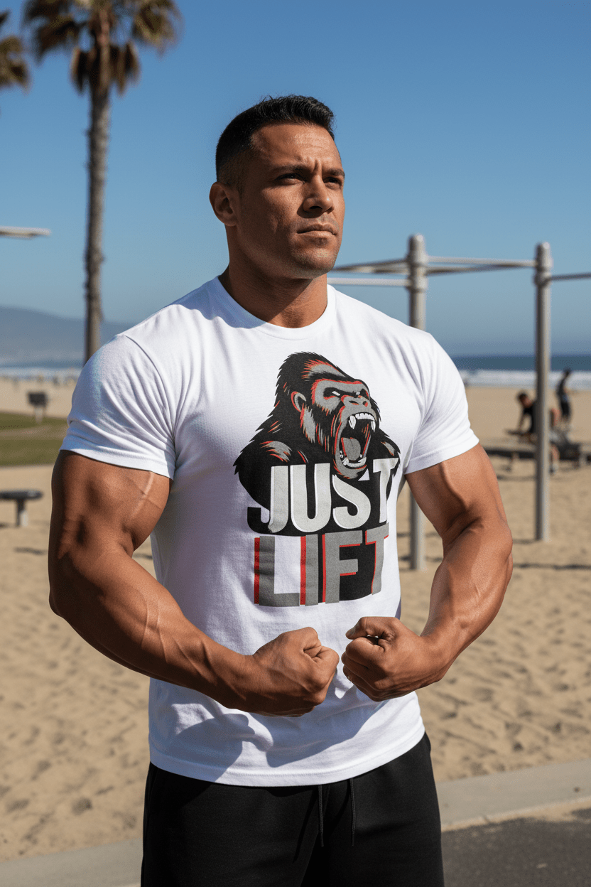 JUST LIFT — GREY FACE EDITION - Discipline Over Motivation 24/7