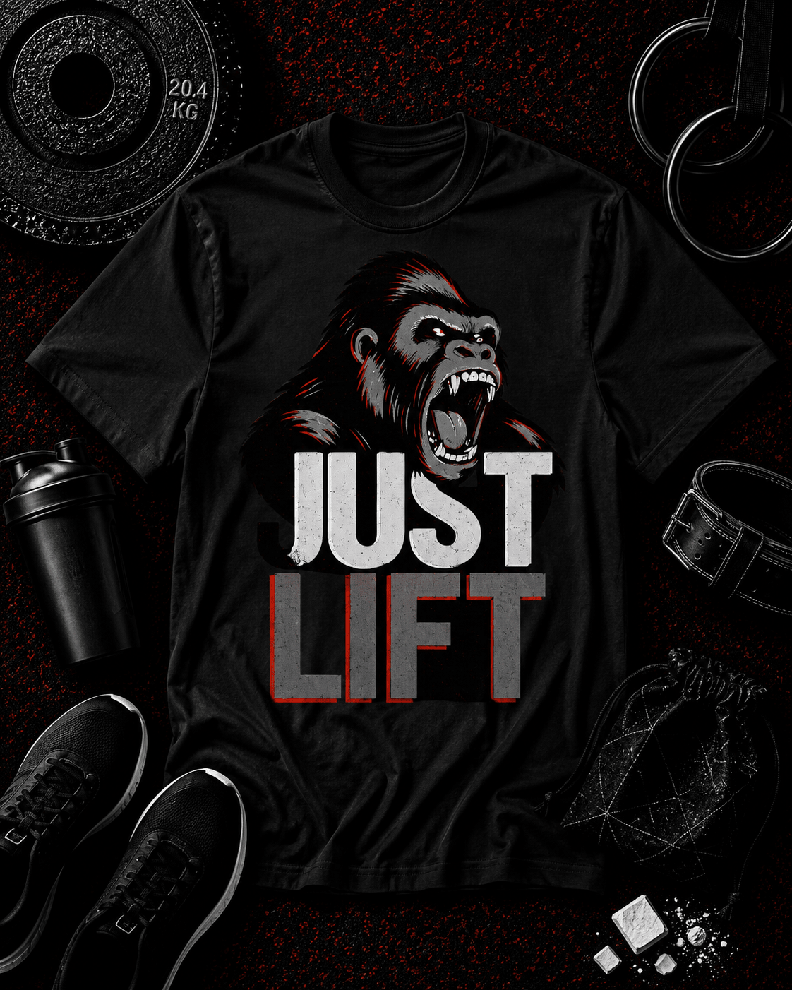 JUST LIFT — GREY FACE EDITION - Discipline Over Motivation 24/7