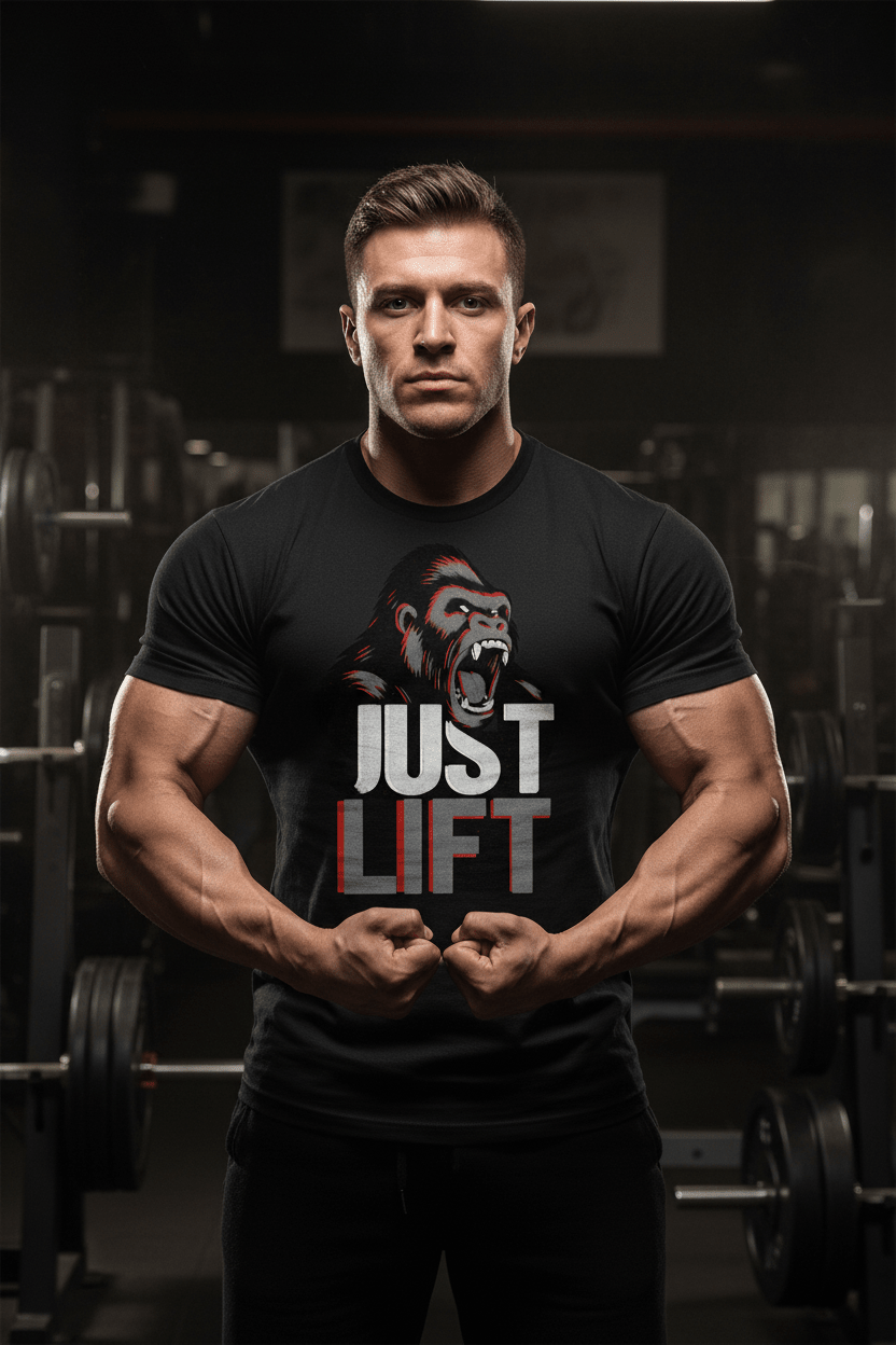 JUST LIFT — GREY FACE EDITION - Discipline Over Motivation 24/7