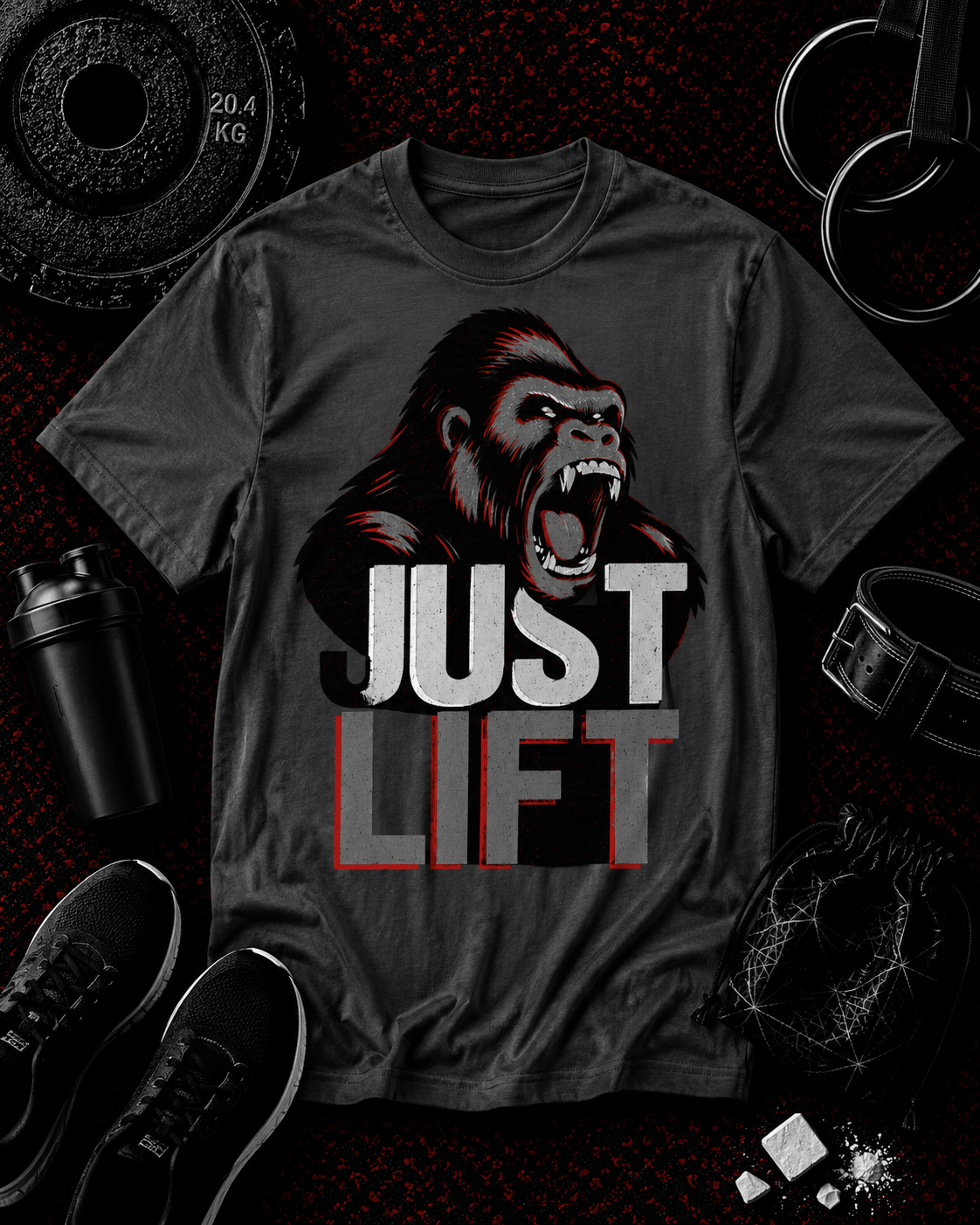 JUST LIFT — GREY FACE EDITION - Discipline Over Motivation 24/7