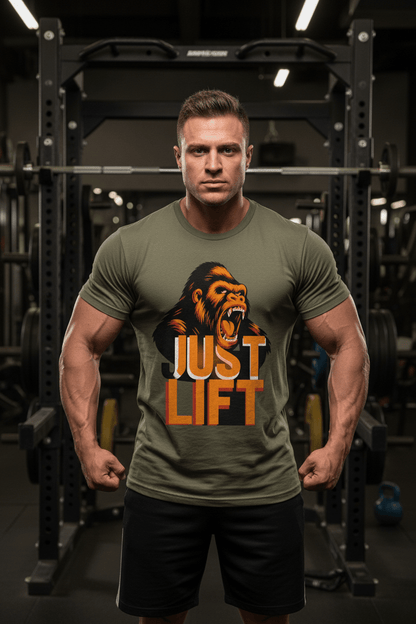 JUST LIFT — ORANGE FACE EDITION - Discipline Over Motivation 24/7