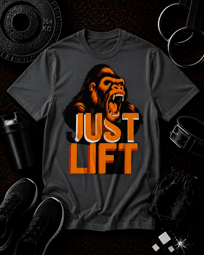 JUST LIFT — ORANGE FACE EDITION - Discipline Over Motivation 24/7