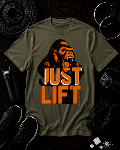 JUST LIFT — ORANGE FACE EDITION - Discipline Over Motivation 24/7