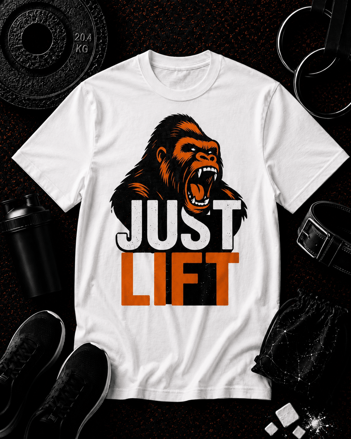 JUST LIFT — ORANGE FACE EDITION - Discipline Over Motivation 24/7