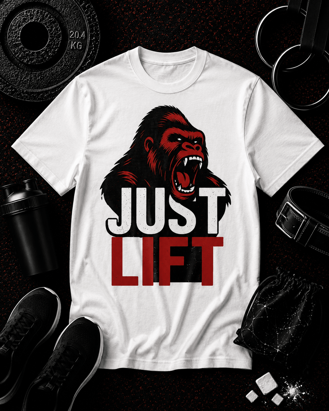 JUST LIFT — RED FACE EDITION - Discipline Over Motivation 24/7