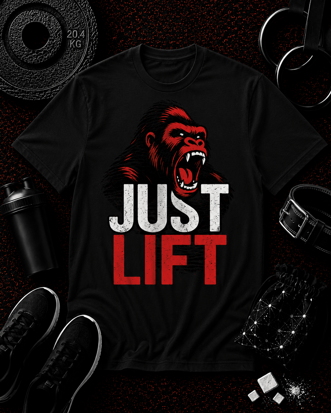 JUST LIFT — RED FACE EDITION - Discipline Over Motivation 24/7