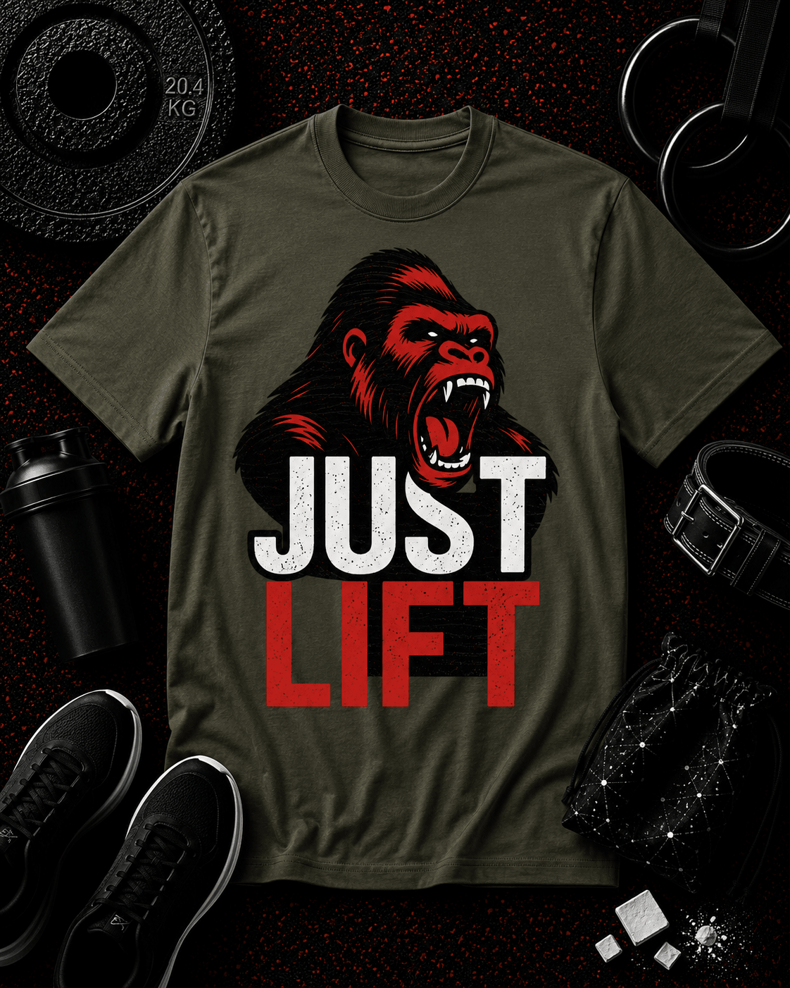 JUST LIFT — RED FACE EDITION - Discipline Over Motivation 24/7
