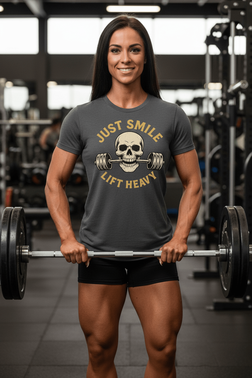 JUST SMILE AND LIFT HEAVY - Discipline Over Motivation 24/7