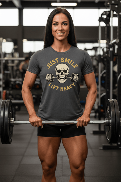 JUST SMILE AND LIFT HEAVY - Discipline Over Motivation 24/7