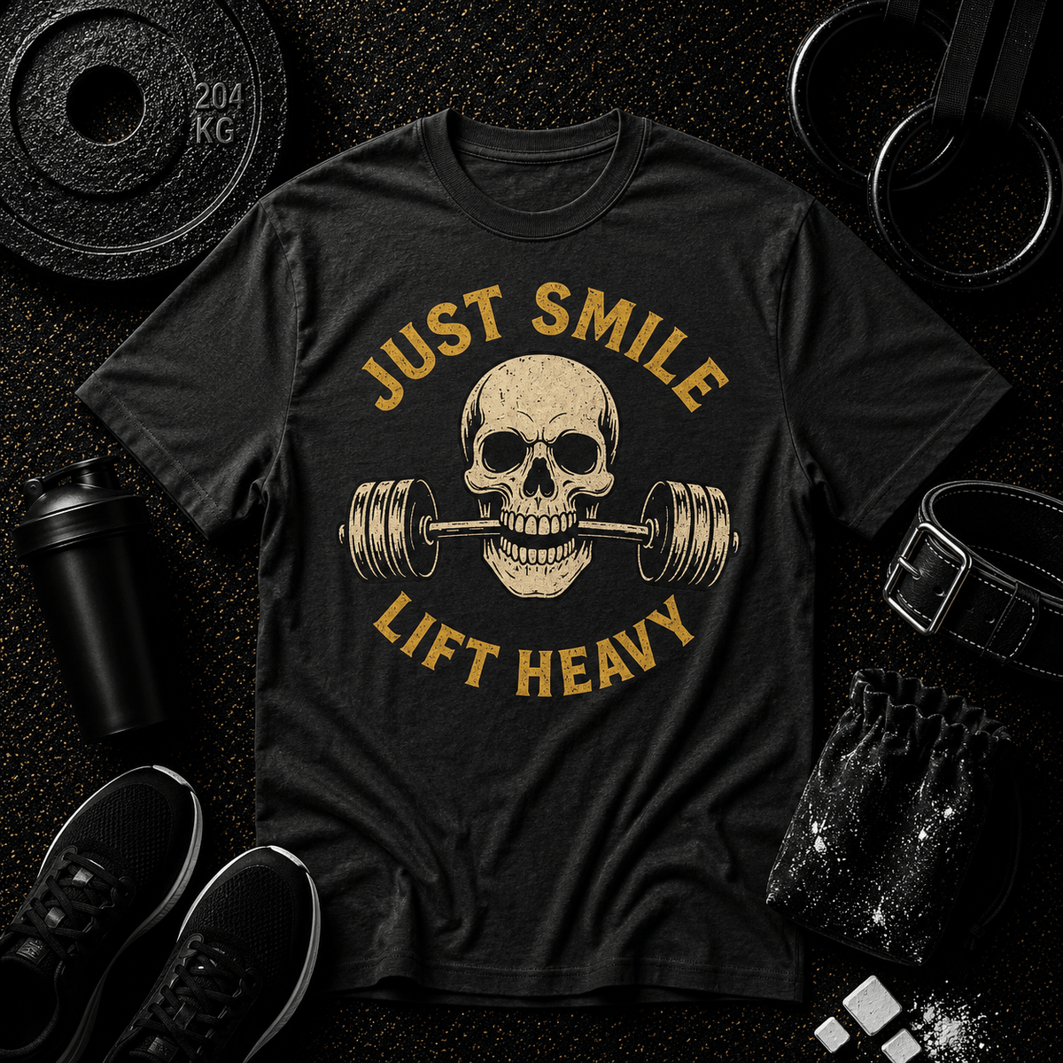 JUST SMILE AND LIFT HEAVY - Discipline Over Motivation 24/7