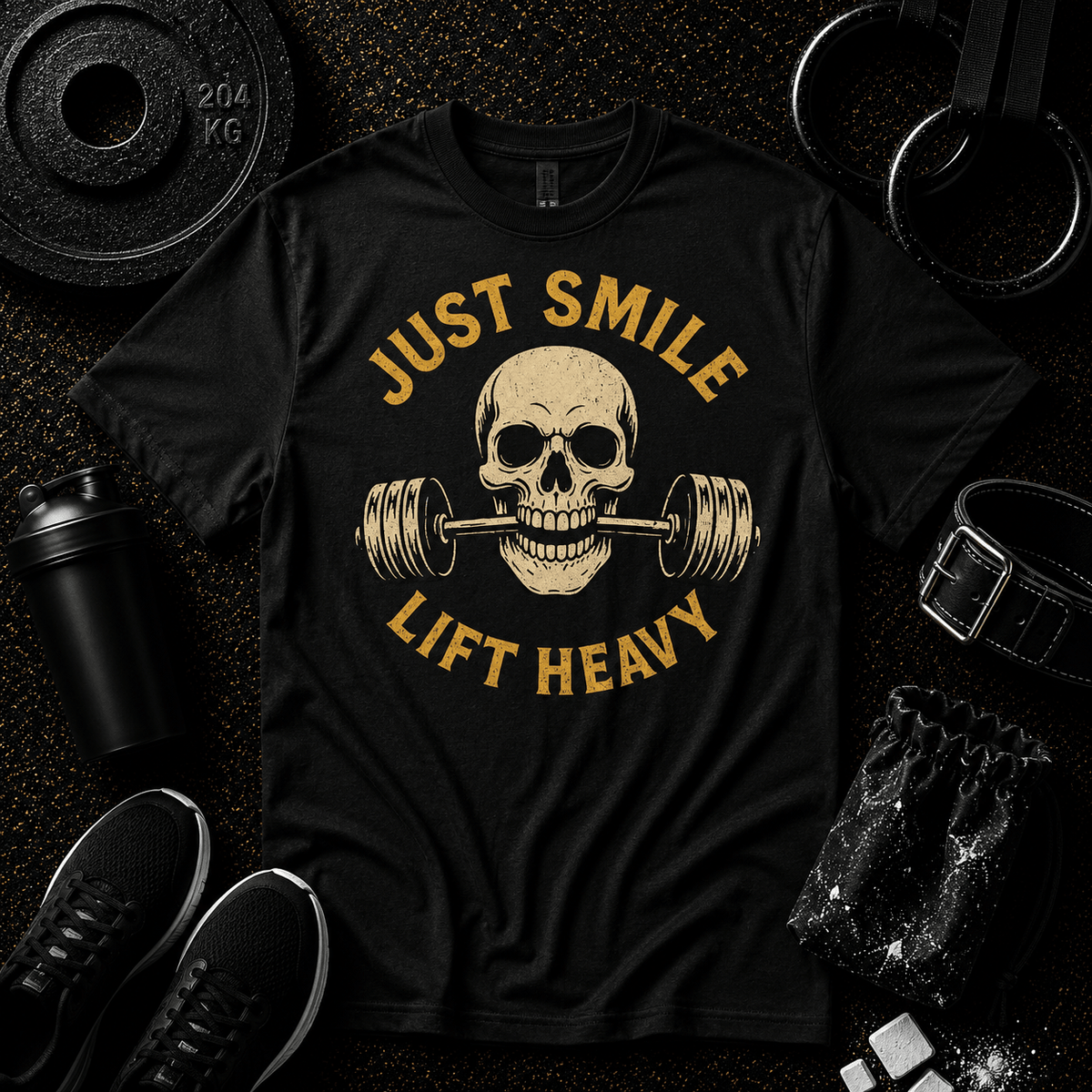 JUST SMILE AND LIFT HEAVY - Discipline Over Motivation 24/7