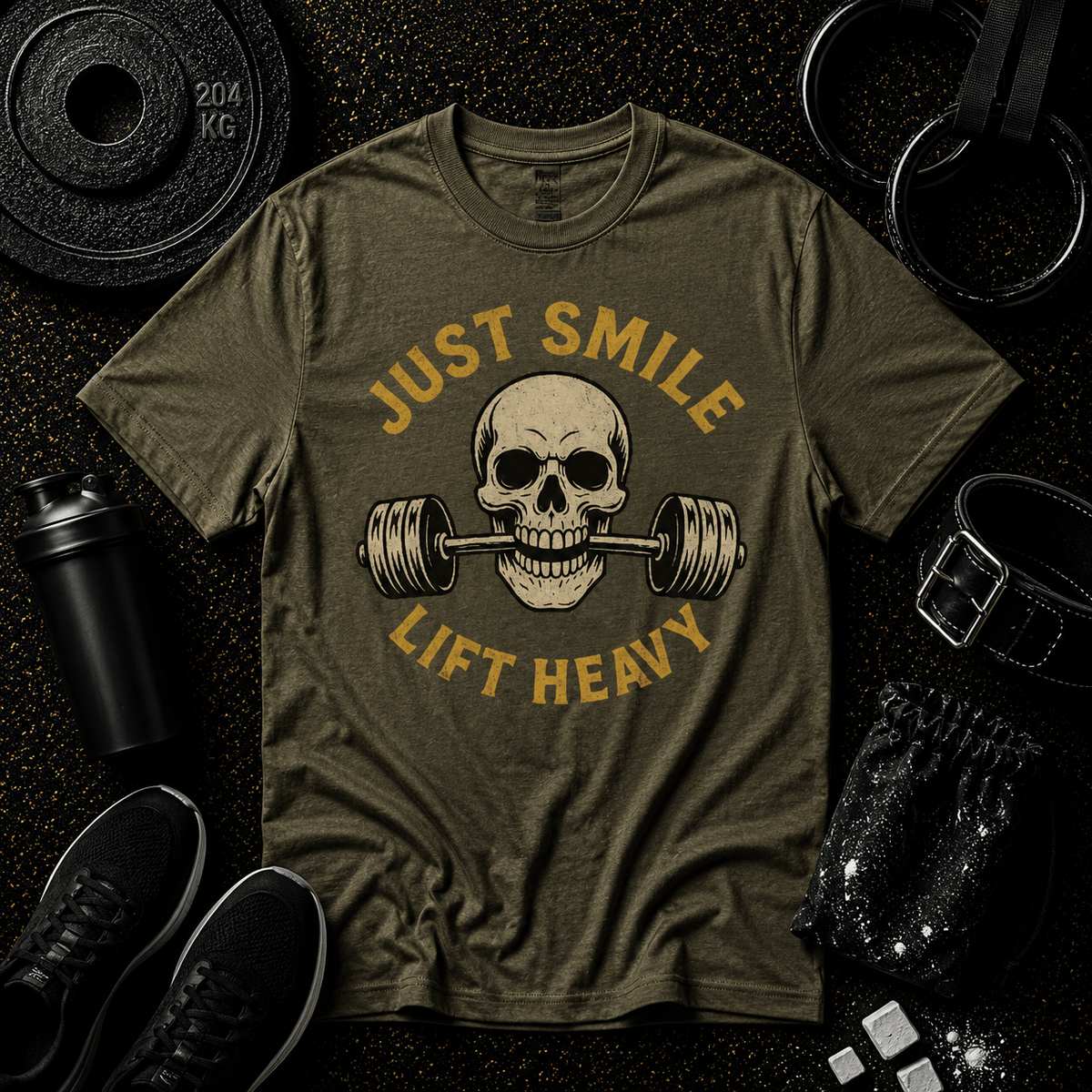 JUST SMILE AND LIFT HEAVY - Discipline Over Motivation 24/7