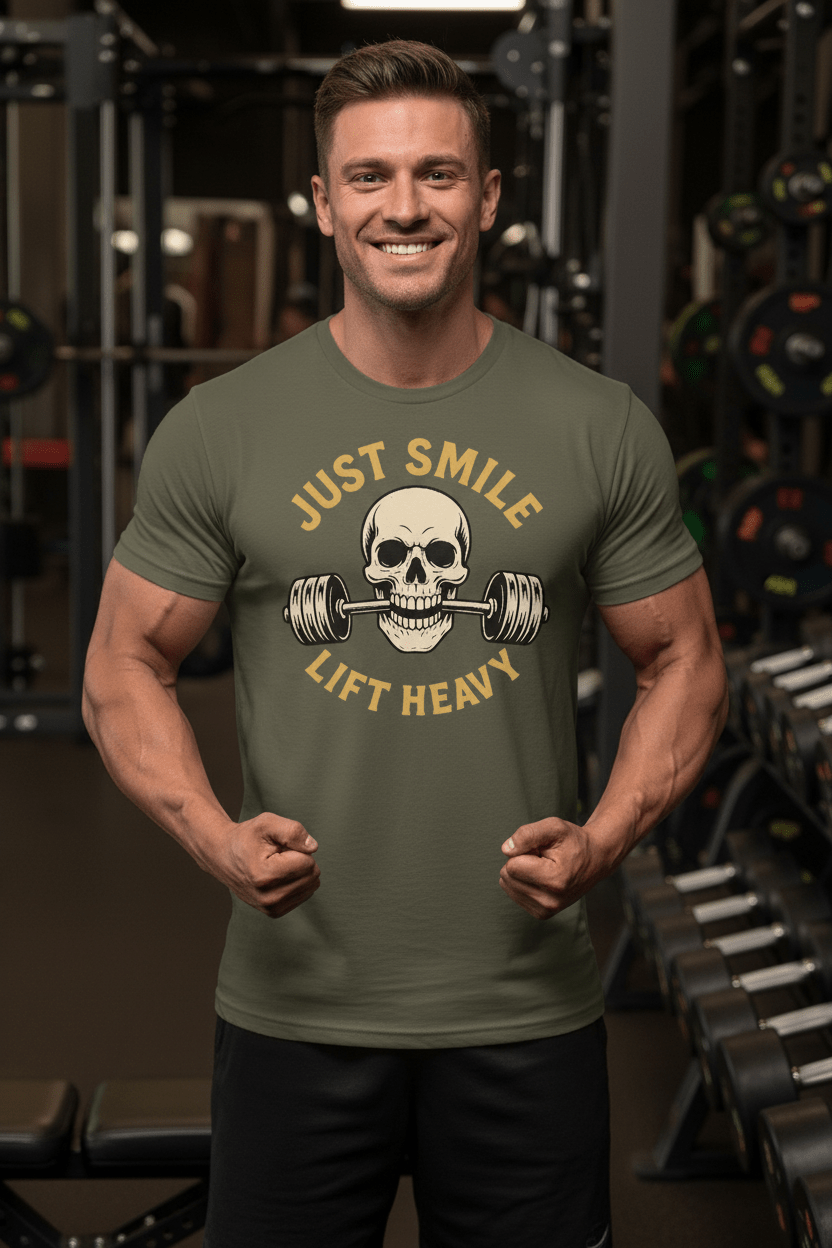 JUST SMILE AND LIFT HEAVY - Discipline Over Motivation 24/7