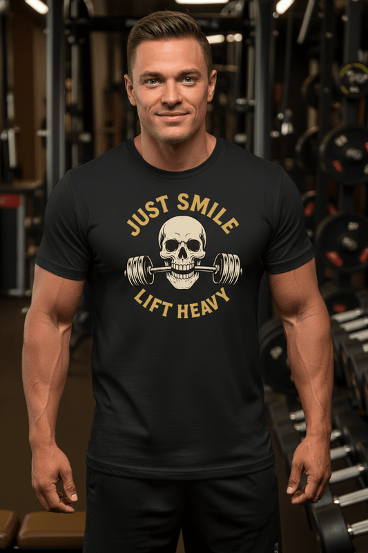 JUST SMILE AND LIFT HEAVY - Discipline Over Motivation 24/7