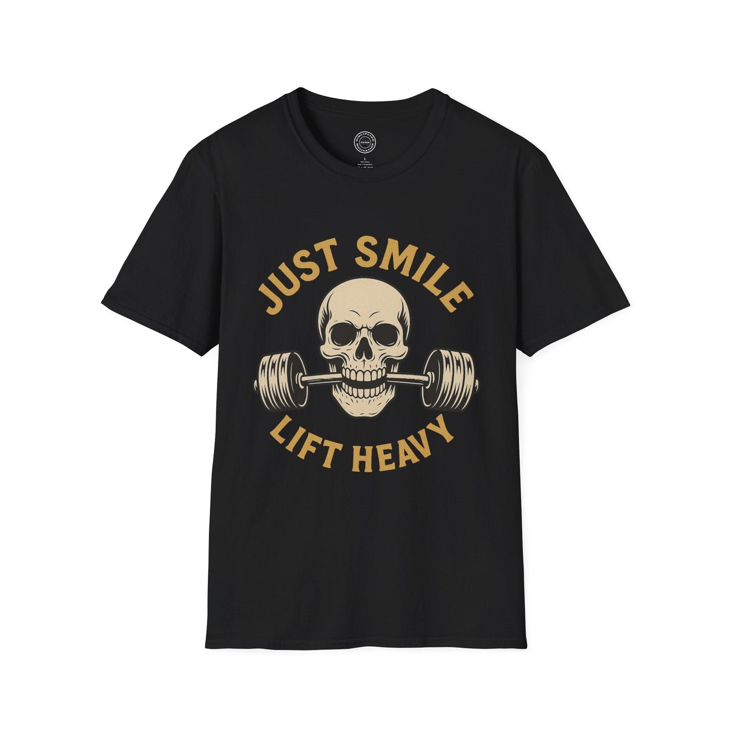 Just Smile and Lift Heavy Pump Cover Up T-Shirt | Motivational Gym & Weightlifting Apparel - Discipline Over Motivation 24/7
