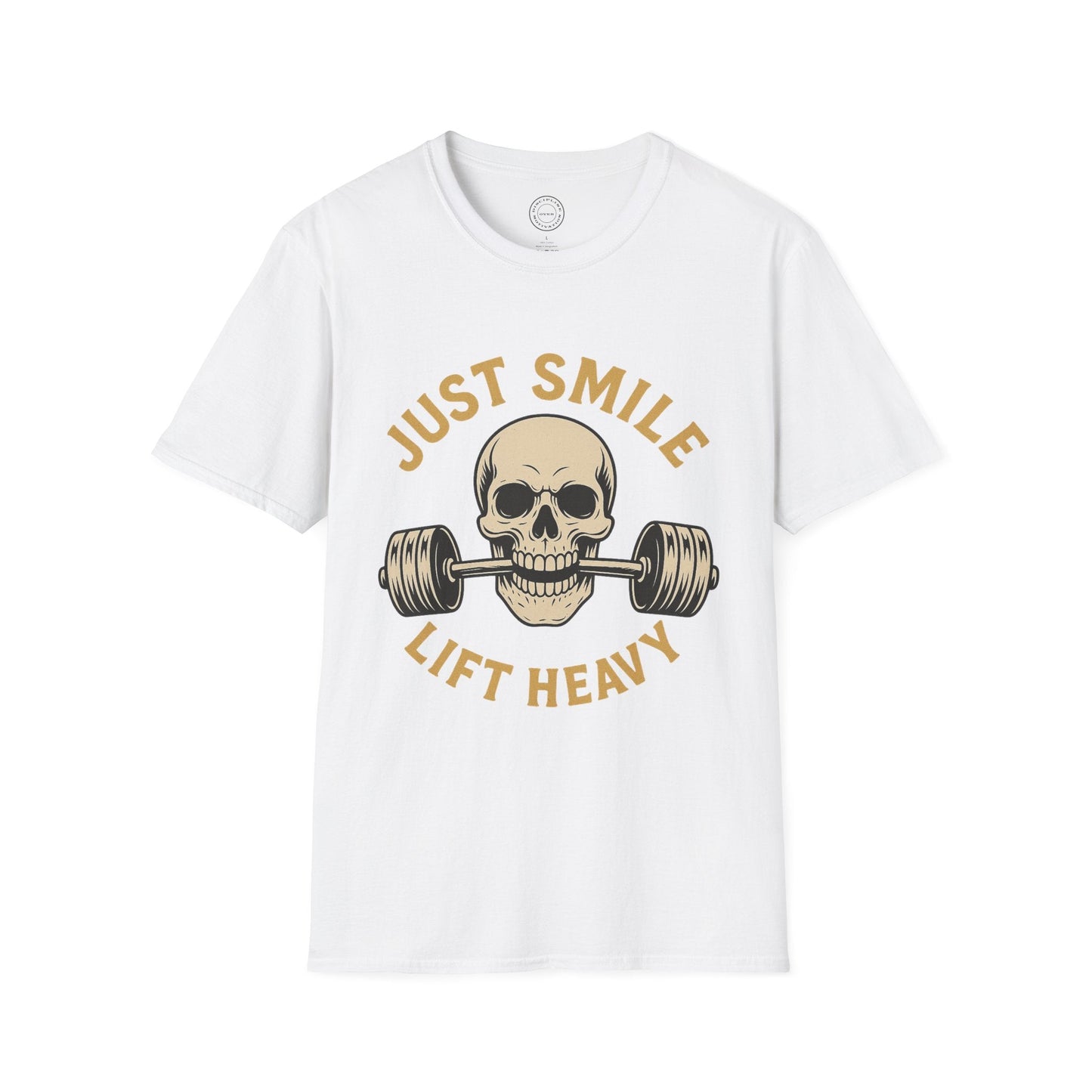 Just Smile and Lift Heavy Pump Cover Up T-Shirt | Motivational Gym & Weightlifting Apparel - Discipline Over Motivation 24/7