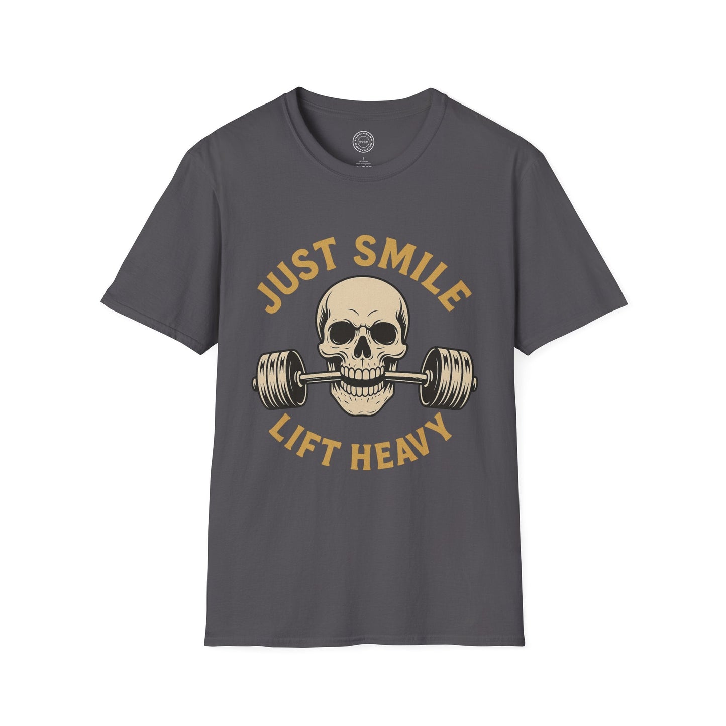Just Smile and Lift Heavy Pump Cover Up T-Shirt | Motivational Gym & Weightlifting Apparel - Discipline Over Motivation 24/7