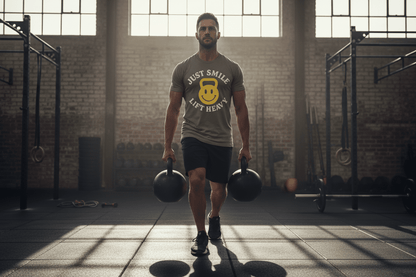 Just Smile Kettle Bell Tee - Discipline Over Motivation 24/7