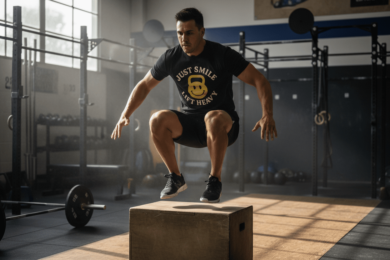 Just Smile Kettle Bell Tee - Discipline Over Motivation 24/7