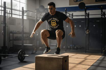 Just Smile Kettle Bell Tee - Discipline Over Motivation 24/7