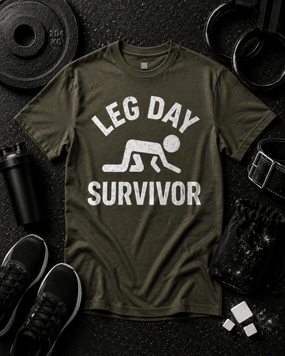 LEG DAY SURVIVOR - Discipline Over Motivation 24/7