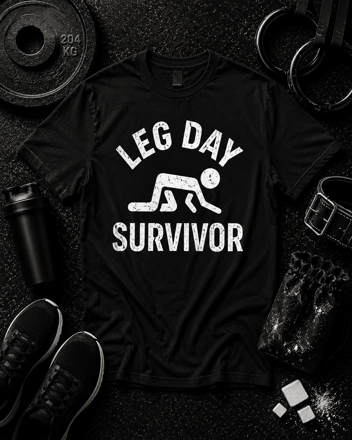 LEG DAY SURVIVOR - Discipline Over Motivation 24/7