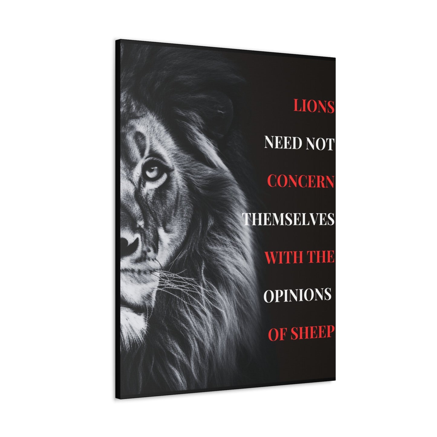 Lions and Sheep Canvas view 1 - Discipline Over Motivation 247